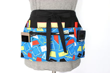 Load image into Gallery viewer, Geometry maths teacher apron with pockets - half apron with zip pocket