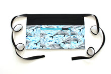 Load image into Gallery viewer, Dolphin zipper pocket half apron for waitress server vendor teacher