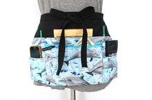 Load image into Gallery viewer, Dolphin zipper pocket half apron for waitress server vendor teacher