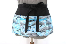 Load image into Gallery viewer, Dolphin zipper pocket half apron for waitress server vendor teacher