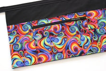 Load image into Gallery viewer, Colorful multi pocket utility apron for waitress server vendor teacher