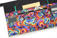 Load image into Gallery viewer, Colorful multi pocket utility apron for waitress server vendor teacher