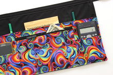 Load image into Gallery viewer, Colorful multi pocket utility apron for waitress server vendor teacher
