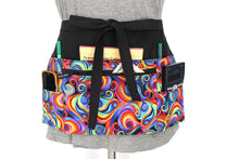 Load image into Gallery viewer, Colorful multi pocket utility apron for waitress server vendor teacher