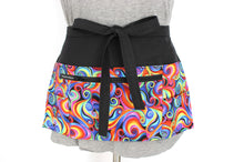 Load image into Gallery viewer, Colorful multi pocket utility apron for waitress server vendor teacher
