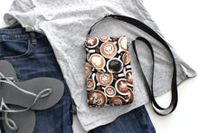 Load image into Gallery viewer, Minimalist crossbody cell phone bag - coffee lover gift