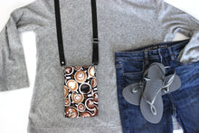 Load image into Gallery viewer, Minimalist crossbody cell phone bag - coffee lover gift