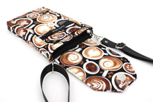 Load image into Gallery viewer, Minimalist crossbody cell phone bag - coffee lover gift