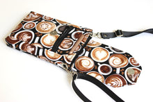 Load image into Gallery viewer, Minimalist crossbody cell phone bag - coffee lover gift