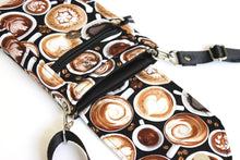Load image into Gallery viewer, Minimalist crossbody cell phone bag - coffee lover gift