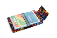 Load image into Gallery viewer, Cat lover fabric loyalty and credit card holder wallet for women