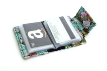Load image into Gallery viewer, Succulent fabric loyalty and credit card holder wallet for plant lady