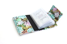 Load image into Gallery viewer, Succulent fabric loyalty and credit card holder wallet for plant lady