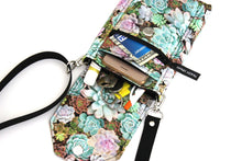 Load image into Gallery viewer, Crossbody phone bag for garden lovers - Succulent gift for plant people - Tracey Lipman
