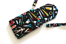 Load image into Gallery viewer, Phone bag for art lovers - small crossbody / shoulder bag for artist - Tracey Lipman