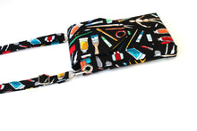 Load image into Gallery viewer, Phone bag for art lovers - small crossbody / shoulder bag for artist - Tracey Lipman