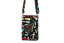 Load image into Gallery viewer, Phone bag for art lovers - small crossbody / shoulder bag for artist - Tracey Lipman