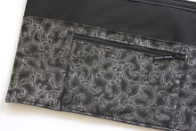 Load image into Gallery viewer, Black half apron with pockets - zipper pocket utility apron for women - Tracey Lipman