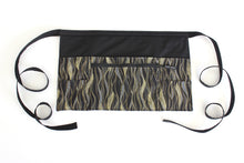 Load image into Gallery viewer, Black utility apron with zipper pocket for teacher vendor server