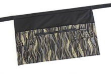 Load image into Gallery viewer, Black utility apron with zipper pocket for teacher vendor server