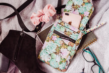 Load image into Gallery viewer, Crossbody phone bag for garden lovers - Succulent gift for plant people