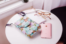 Load image into Gallery viewer, Crossbody phone bag for garden lovers - Succulent gift for plant people
