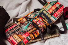 Load image into Gallery viewer, Phone bag for book lovers - small crossbody / shoulder bag book fabric