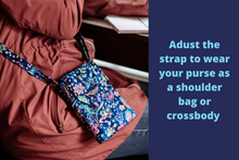 Load image into Gallery viewer, Crossbody cell phone bag - cross body grab and go purse for essentials