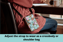 Load image into Gallery viewer, Crossbody phone bag for garden lovers - Succulent gift for plant people