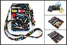 Load image into Gallery viewer, Artsy minimalist wallet - small slim wallet gift for artist painter