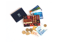 Load image into Gallery viewer, Book print fabric minimalist wallet - small wallet gift for reader