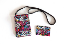 Load image into Gallery viewer, Day of the Dead Sugar Skulls small wallet for women and teenage girls