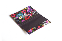 Load image into Gallery viewer, Day of the Dead Sugar Skulls small wallet for women and teenage girls