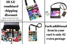 Load image into Gallery viewer, Small crossbody bag for women and teenage girls colorful flower fabric