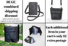 Load image into Gallery viewer, Black loyalty cards holder - credit card wallet - business card holder