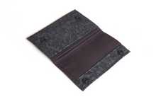 Load image into Gallery viewer, Black fabric small minimalist wallet - card holder wallet for women