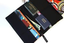 Load image into Gallery viewer, Family Travel Wallet - Family Passport Holder - Family Passport Wallet - Passport Organizer - large travel wallet - large passport holder