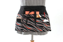 Load image into Gallery viewer, teacher apron with pockets - server apron with zipper pocket - waitress apron - utility apron - pocket apron - half apron - money apron
