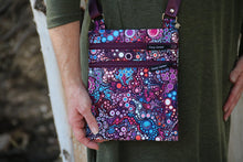 Load image into Gallery viewer, small crossbody bag for women and teen girl everyday carry, purple pink blue fabric phone bag, birthday gift, travel bag, cross body purse