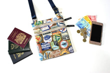 Load image into Gallery viewer, small travel purse for women - lightweight zipper purse - cruise accessories - small crossbody travel bag - gift for traveler vacation gift