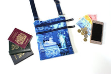 Load image into Gallery viewer, New York city small travel purse - lightweight travel bag for women - crossbody bag - cross body - Statue of Liberty - Empire State Building