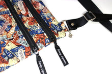 Load image into Gallery viewer, small travel bag - lightweight travel purse - fabric crossbody bag - cross body purse - gap year gift - gift for traveler woman travel gift