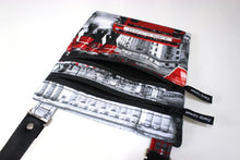 Load image into Gallery viewer, Small travel bag passport holder, London print fabric crossbody bag for women, teens, kids travel wallet, English, British UK Travel Gift
