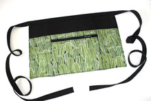 Load image into Gallery viewer, cactus apron - vendor apron for women - farmers market apron zipper pocket - gift for florist - utility apron - half apron - waist apron