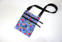 Load image into Gallery viewer, small travel purse - travel bag for girls - cross body zipper purse - crossbody bag - gap year gift - camp gifts for kids - vacation gift