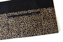 Load image into Gallery viewer, waitress apron - vendor apron - half apron - teacher apron - pocket apron - server apron - utility apron - farmers market apron - cheetah