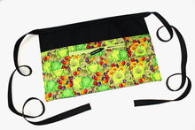 Load image into Gallery viewer, frog apron with pockets - toad apron for teacher appreciation gift - gift for teacher apron - half apron with zipper pocket - frog and toad