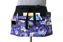 Load image into Gallery viewer, waitress apron, teacher apron with pockets, vendor apron zipper pocket, server apron, money apron, utility apron, craft apron 6 pocket apron
