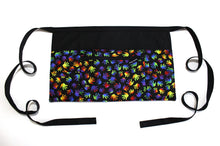Load image into Gallery viewer, teacher apron with pockets - vendor apron with zipper pocket - utility apron - waist apron - 6 pocket apron - half apron - craft show apron
