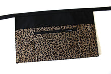 Load image into Gallery viewer, waitress apron - vendor apron - half apron - teacher apron - pocket apron - server apron - utility apron - farmers market apron - cheetah